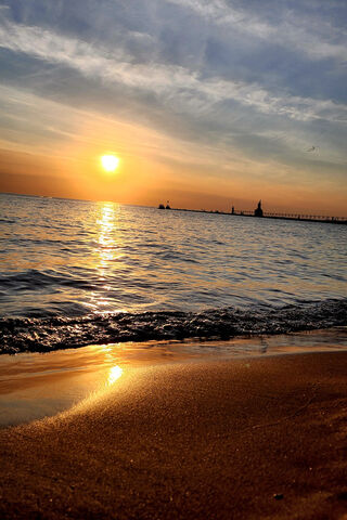 Serene Sunset Over the ..