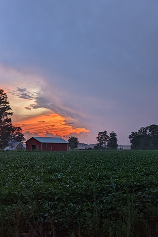 Serene Sunset Over the ..