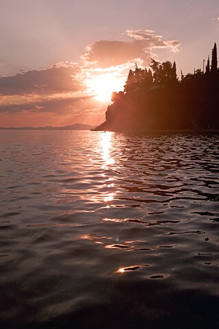 Serene Sunset Over the ..