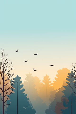 Serene Forest Dawn 🌅🌲