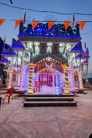 Vibrant Temple at Dusk ..