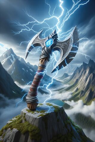 Thunderous Pirate's Axe: A Symbol of Power ⚔️⚡