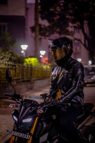 Night Rider in Style 🌙🏍️