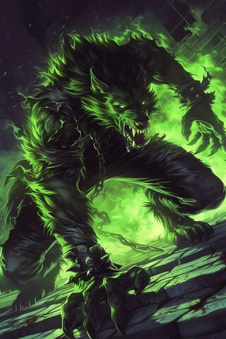 The Fiery Beast Unleashed! 🔥🐺