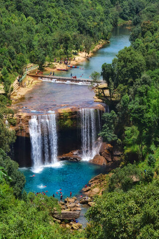 Serene Waterfall Oasis