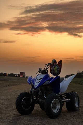 Sunset Adventure on an ATV 🌅🏍️