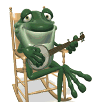 Singing frog