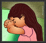 Girl in prayer