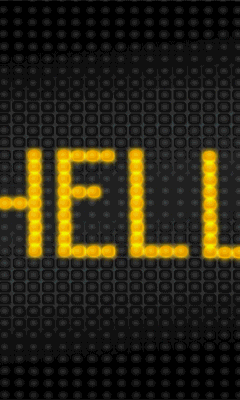 Scrolling HELLO