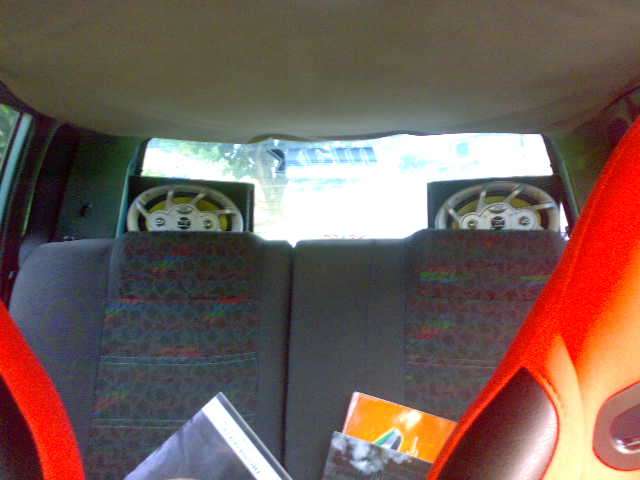 Look at the back seat