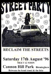 Reclaim the Streets flyer