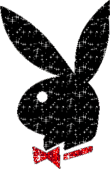 Black glitter playbo