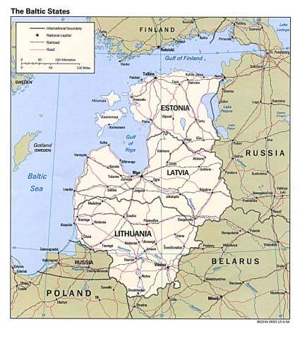Estonia, latvia and lithuania