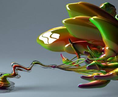 3D glass.