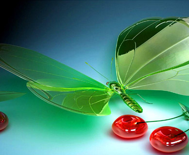 3D glass.