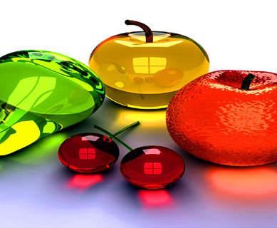 3D fruits