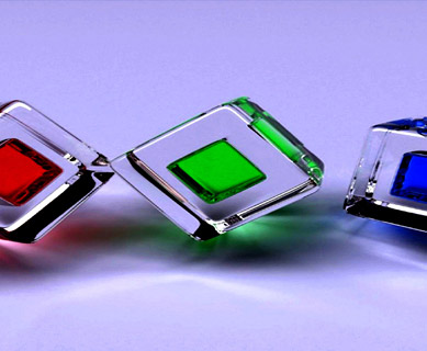 3D glass.