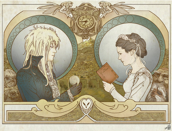 Labyrinth Jareth & Sarah Poster