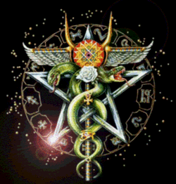 Wiccan pentagram, an