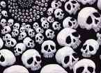 Gothic passage of skulls