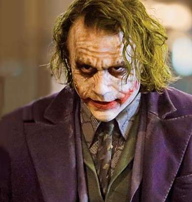 Joker-- Late Heath Ledger