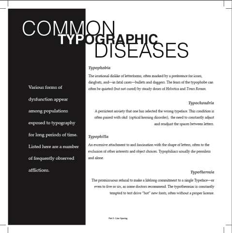 Common Typographic Dieseases