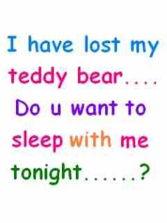 Lost my teddy
