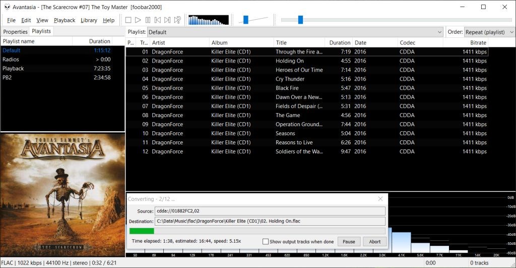 foobar2000 one-click encoding 2