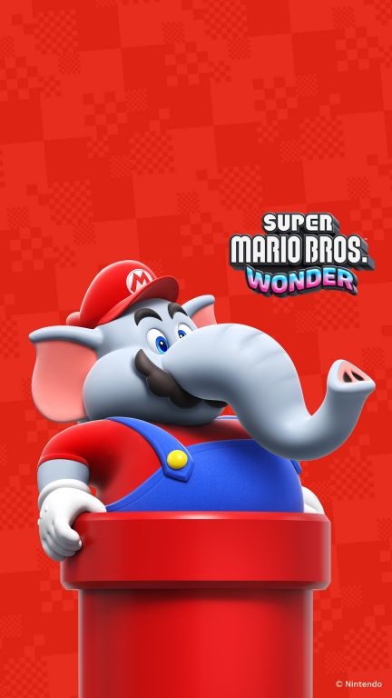 Wallpaper - Super Mario Bros. Wonder (Elephant Mario)