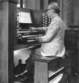 Console of Church Organ