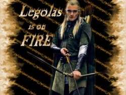 Legolas on fire
