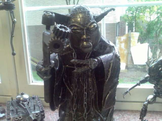 yoda . welded metal
