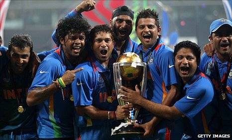 India after their world cup win 2