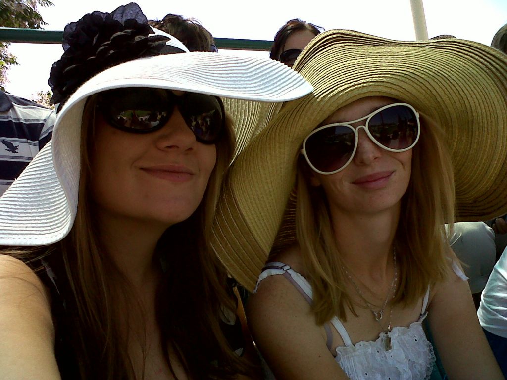 my best friend mary and i at the Avis Derby