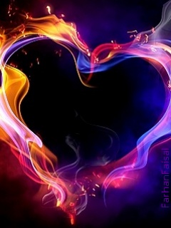 Flaming h