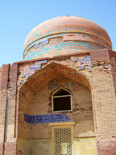 Tomb of Prince Ibrahim Bin Mirza Mohammad Isa Tarkhan (966AH/1559 AD), Makli Hills, Thatta, Sindh, Pakistan  March