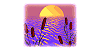Purple lake scape