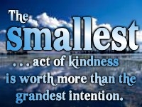 The smallest act...