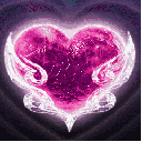 Multi Coloured Glass Heart