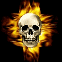 Flaming Skull