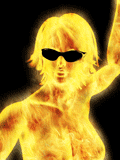 Hott girl in Flames