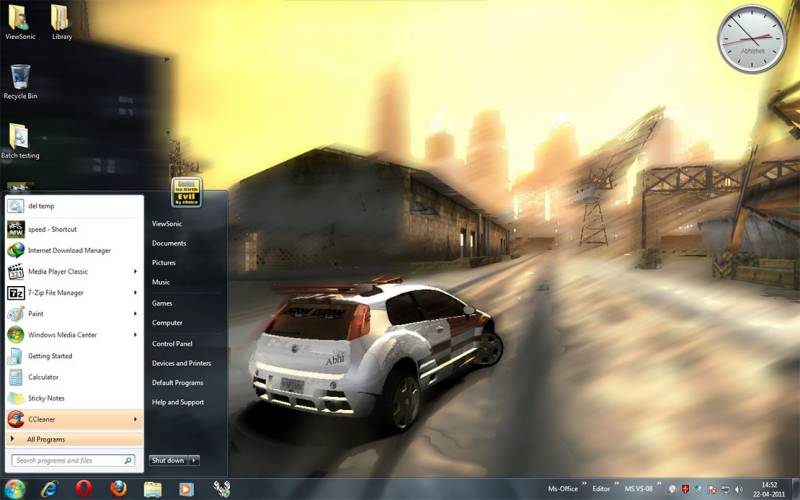 My Win7 desktop