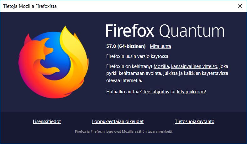 New Firefox 57 (about)