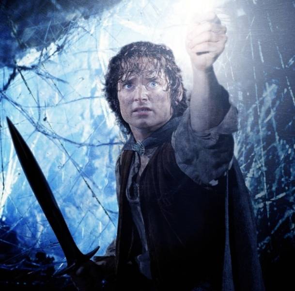 Frodo with the light of the star