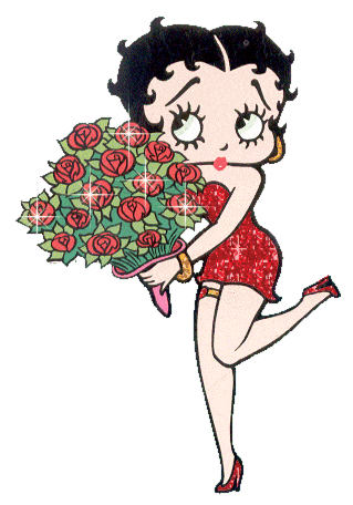 angel with roses