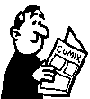 man reading comic gif