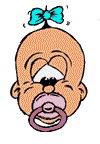 baby with dummy/pacifier (gif)