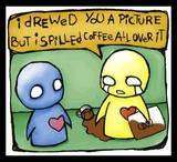 Emo spilt coffee