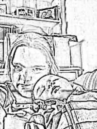 me and harvey sketched
