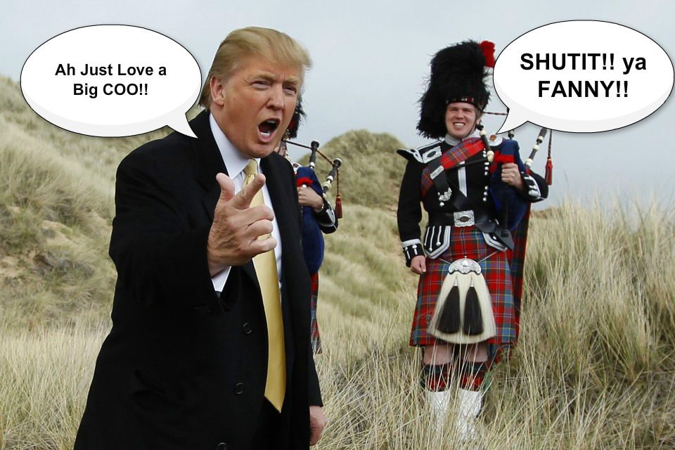trump in scotland